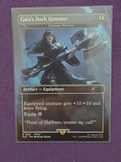 NM Gaia's Dark Hammer (Colossus Hammer) SLD #1866 Final Fantasy Secret Lair MTG - Image 1