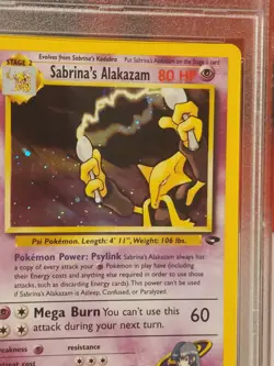 2000 SABRINA'S ALAKAZAM HOLO PSA 9 Pokemon Tcg GYM CHALLANGE - Image 3