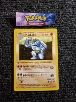 Machoke 34/102 - 1st Edition - Shadowless - Pokemon - NM - Image 1