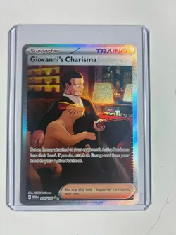 Pokemon TCG Giovanni's Charisma 204/165 S&V 151 Sir Rare NM/M Condition - Image 1