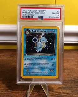 Pokemon Team Rocket 1st Edition Dark Blastoise 3/82 Holo Rare PSA 8 - Image 1