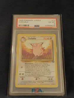 1999 Pokemon Jungle Clefable 17/64 PSA 6 - Image 1
