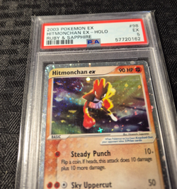 PSA 5(Excellent)(Hitmonchan EX-Holo)(Pokemon Ex,Ruby and Sapphire/=98)Year-2003 - Image 2