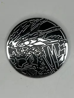 Pokemon Eternatus VMAX Premium TCG Jumbo Coin Silver Game Token - Image 1