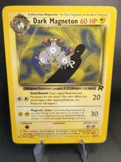Dark Magneton 28/82 Non Holo Team Rocket Unlimited Vintage Pokemon TCG LP - Image 1