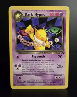 Pokemon TCG - DARK HYPNO - 26/82 - RARE - UNLIMITED - TEAM ROCKET (2000) - LP - Image 1