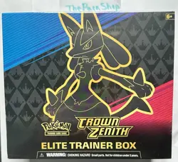Pokemon TCG Crown Zenith Elite Trainer Box - Factory Sealed ETB - Image 1