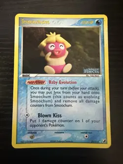 Pokemon Smoochum Stamped Reverse Holo 31/115 EX Unseen Forces LP - Image 1