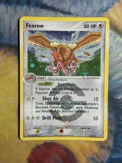 Fearow 24/112 FireRed & LeafGreen Reverse Holo Stamped Era Rare Pokemon 2004 HP - Image 2
