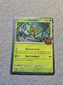 Pokemon TCG Halloween Trick Or Trade 2024 Teal Mask Ogerpon #24/167 Cosmos SWIRL - Image 1
