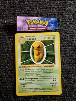 Pokemon Base Set 1st Edition Shadowless 33/102 Kakuna LP - Image 1