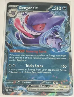 Pokemon TCG Gengar EX Double Rare Temporal Forces 104/162 - Image 1