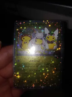 *CUSTOM-MADE* Poncho Wearing Pikachu Mega Campaign Promo 203/XY-P Japan Pokemon - Image 2