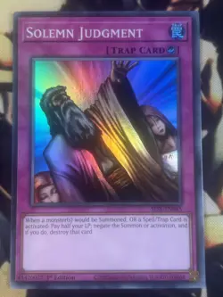 Yugioh: Solemn Judgment - SESL-EN045 - Super Rare - 1st Edition - NM - Image 1