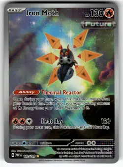 Iron Moth 187/182 SV04: Paradox Rift NM Pokemon Card TCG - Image 1