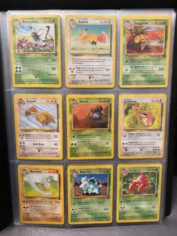 Jungle Set Complete Common and Uncommon 32 Pokemon Cards Bundle 1999 WOTC NM-LP - Image 1