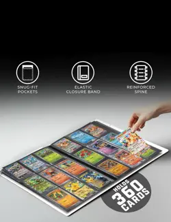 CardGuard Trading Card Binder Pro-Folio - 9 Pocket Binder - Side-Loading Album - Image 3