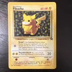 Pokemon IVY Pikachu Black Star 1 League Promo Exclusive WOTC 1999 Card Near Mint - Image 1