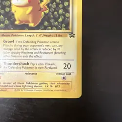 Pokemon IVY Pikachu Black Star 1 League Promo Exclusive WOTC 1999 Card Near Mint - Image 4
