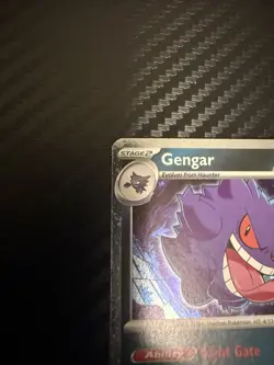 Pokemon Gengar TCG Trick or Trade 2024 Cosmos Holo Rare Card 057/091 NM - Image 3
