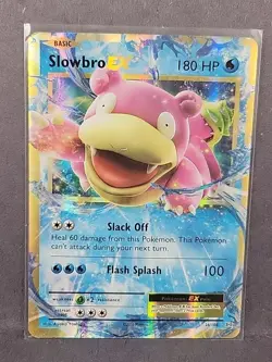 Near Mint Slowbro EX Evolutions Ultra Rare Holo 2016 Pokemon Card - Image 1