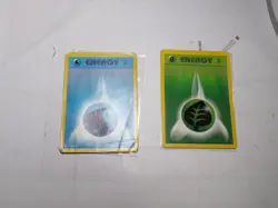 Lot of 2 Pokemon Vintage Base Set 2 Energy Cards - Image 1
