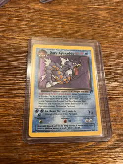 Dark Gyarados Holo Rare Unlimited - Team Rocket 8/82 - Vintage Pokemon Card MP - Image 1