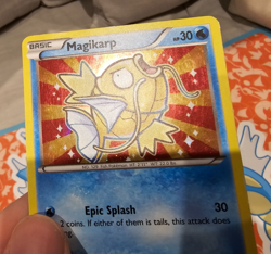 Shiny Magikarp XY143 Holo Ultra Rare Black Star Promo Pokemon Card Mega Gyarados - Image 2