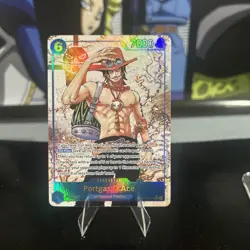 Portgas D Ace OP13-119 Secret Rare Alternate Art One Piece Card English Carrying - Image 1