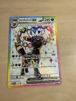 2025 Pokemon Prismatic Evolution Umbreon ex Collection Promo Card #176 with Fig - Image 1