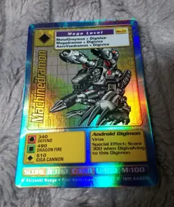 Digimon CCG Machinedramon BO-55 Holo Vtg 1999 TCG Card - Image 1