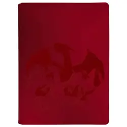 Ultra Pro Pokemon TCG Charizard 9 Pocket Leather Binder Red 360 Card Capacity 74427161613 - Image 1