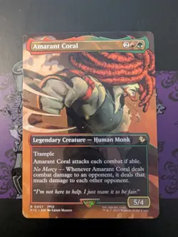 MTG Universes Beyond: Final Fantasy Commander Amarant Coral (Borderless) NM - Image 1