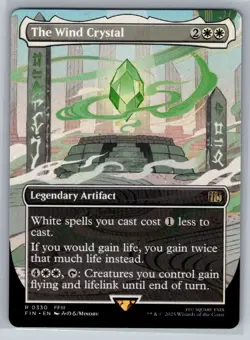 The Wind Crystal Borderless #330 Final Fantasy Magic the Gathering MTG - Image 1