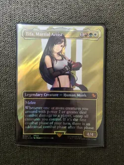Tifa, Martial Artist (Borderless) (Surge Foil) Commander: Final Fantasy Foil - Image 2