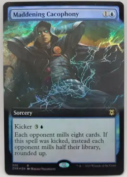 mtg magic maddening cacophony extended FOIL ENGLISH cacophonie exasperante - Image 1