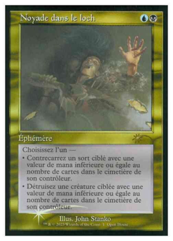 mtg magic Drown in the Loch FOIL retro FRENCH vf fr noyade dans le loch OH open - Image 1