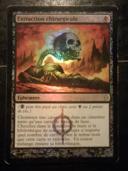 mtg magic surgical extraction chirurgicale FOIL FRENCH vf fr promo bab buy a box - Image 1
