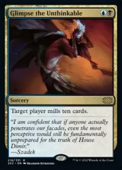 mtg magic glimpse the unthinkable ENGLISH apercu de l'inimaginable apercu 2 avai - Image 1