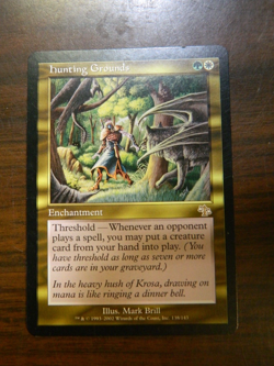 Mtg Magic The Gathering Hunting Grounds Judgement Rare LP-Excellent Condition - Image 1
