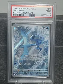 Pokemon TCG Journey Together - Articuno - Illustration Rare 161/159 - PSA Mint 9 - Image 1
