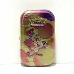 Pokemon TCG - Scarlet & Violet 151 Mini Tin - Meowth & Hitmonchan. NEW - SEALED - Image 1