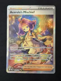 Pokemon Acerola's Mischief 183/132 Me01: Mega Evolution Holo NM - Image 1