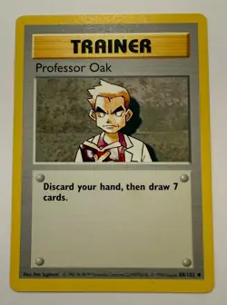 Professor Oak 088/102 Base Set (Shadowless) Pokemon - Image 1