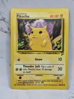Pikachu 87/130 Base Set 2 Pokemon TCG - LP - Image 1