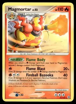 POKEMON MAGMORTAR 31/132 DIAMOND & PEARL SECRET WONDERS NM CONDITION - Image 1