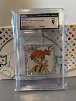 1999 POKEMON STICKERS SERIES 1 PRISM STICKERS #PR36 MISTY CGC 9 - Image 1