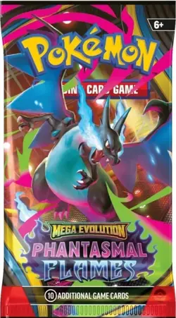 Pokemon Mega Evolution Phantasmal Flames Booster Pack - (Factory Sealed) - Image 1