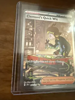 Clemonts Quick Wit Special Illustration 243/191 Pokemon Surging Sparks - Image 5