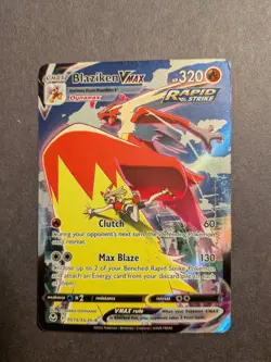 Blaziken VMAX - TG15/TG30 - Silver Tempest - HP- Damaged - Pokemon - Read Desc. - Image 2